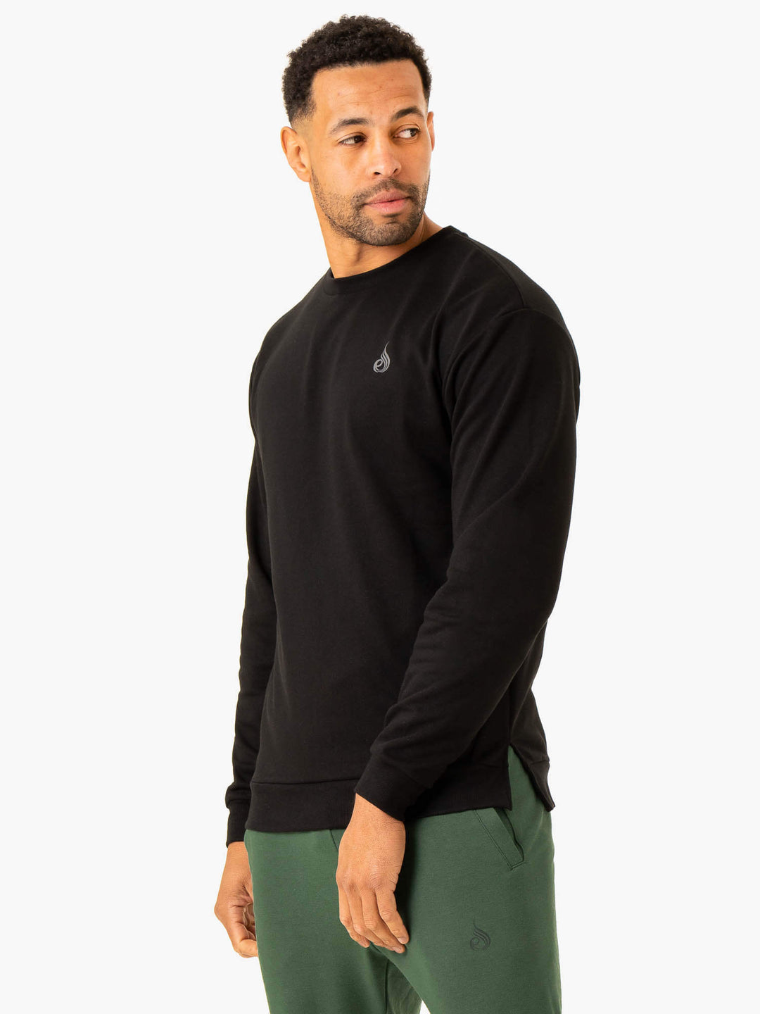 Heritage Crew Neck - Black Clothing Ryderwear