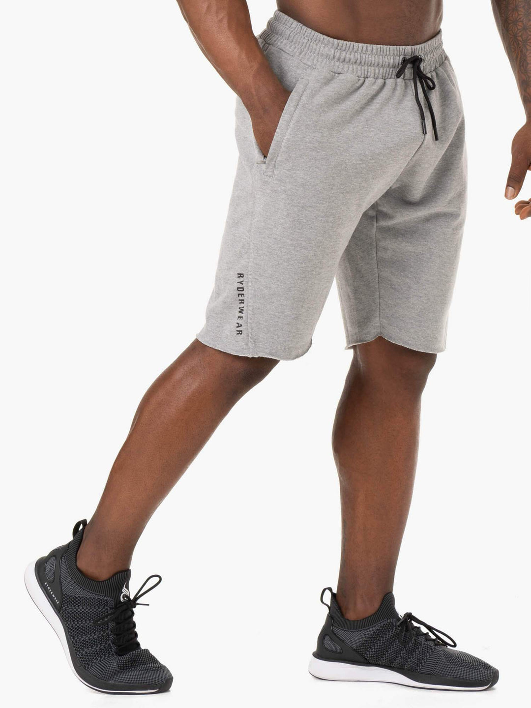 Iron Track Shorts - Grey Marl Clothing Ryderwear