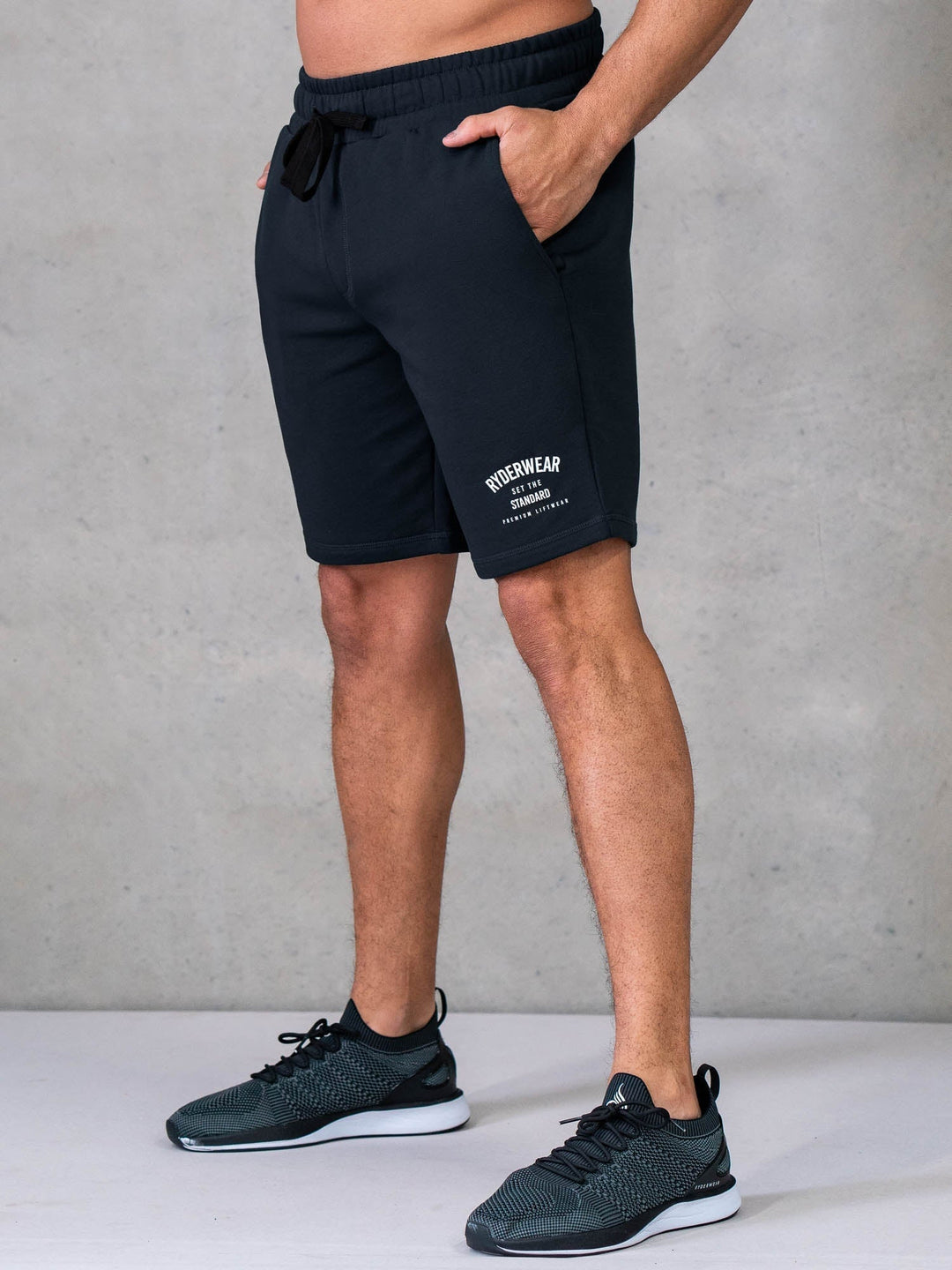 Legacy Track Shorts - Black Clothing Ryderwear