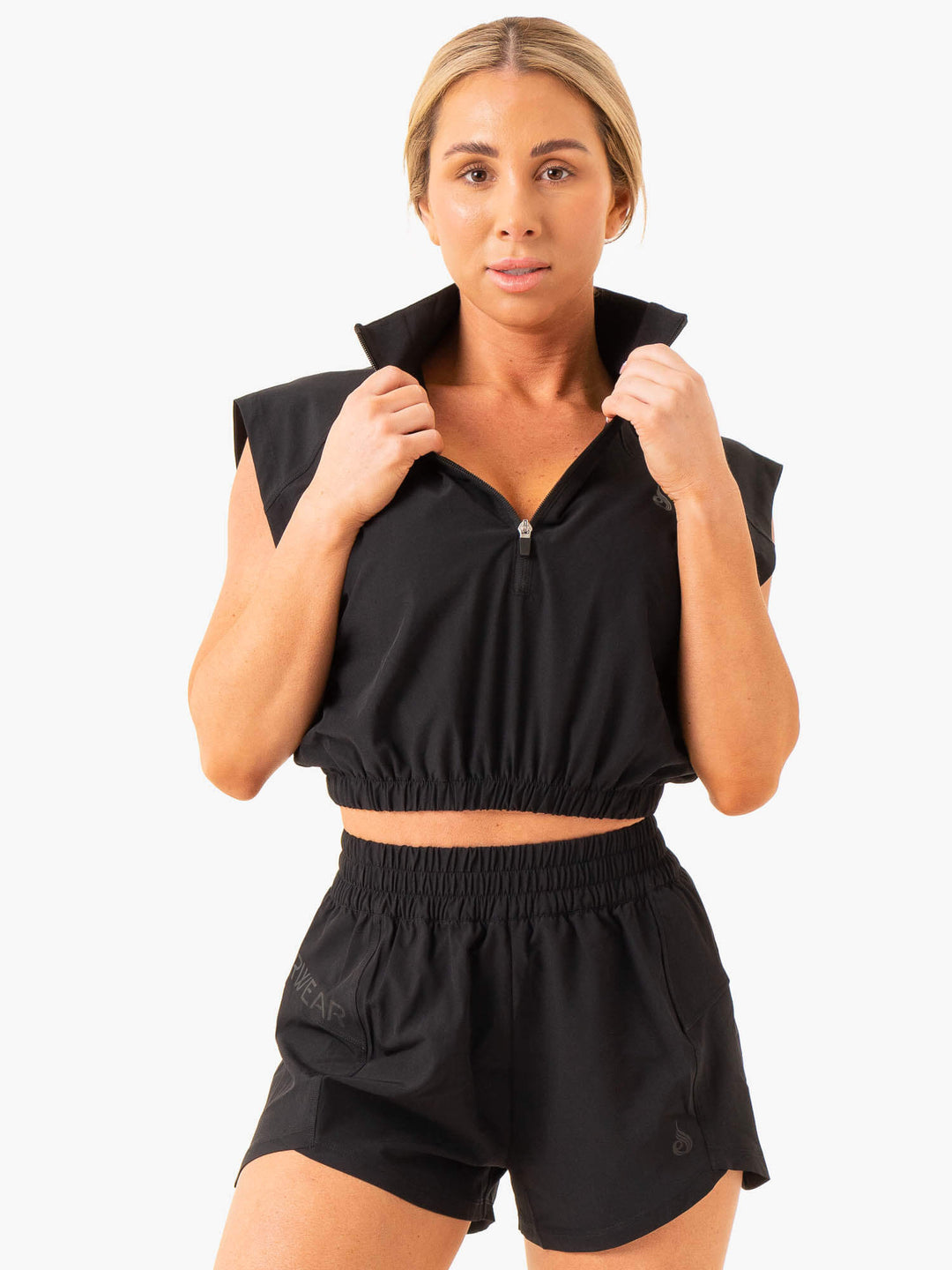Level Up Sleeveless Training Top - Black Clothing Ryderwear