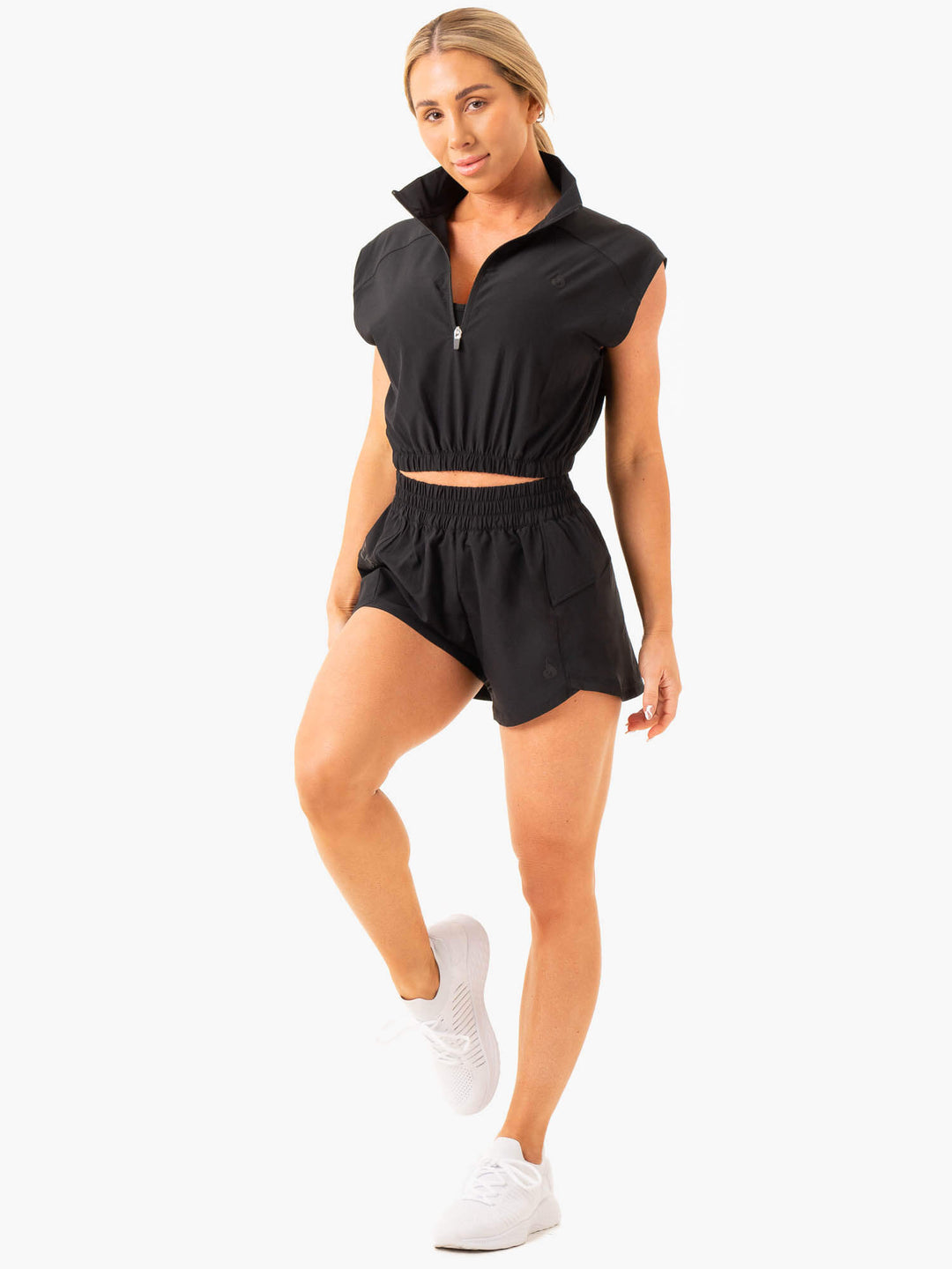 Level Up Sleeveless Training Top - Black Clothing Ryderwear