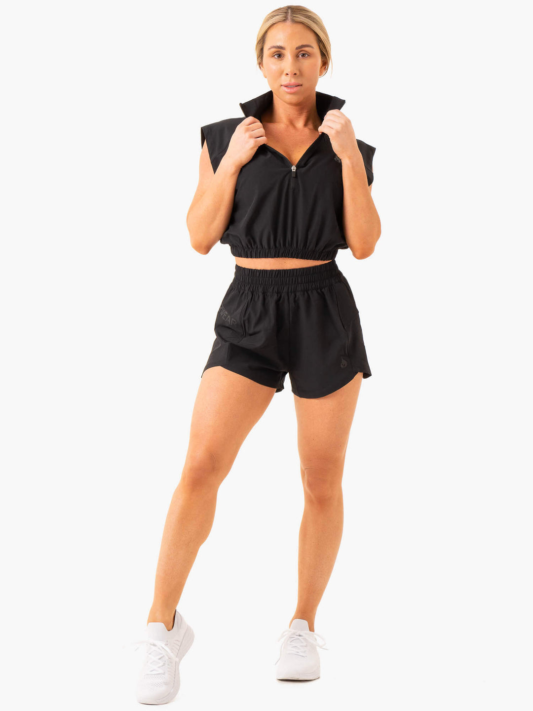 Level Up Sleeveless Training Top - Black Clothing Ryderwear