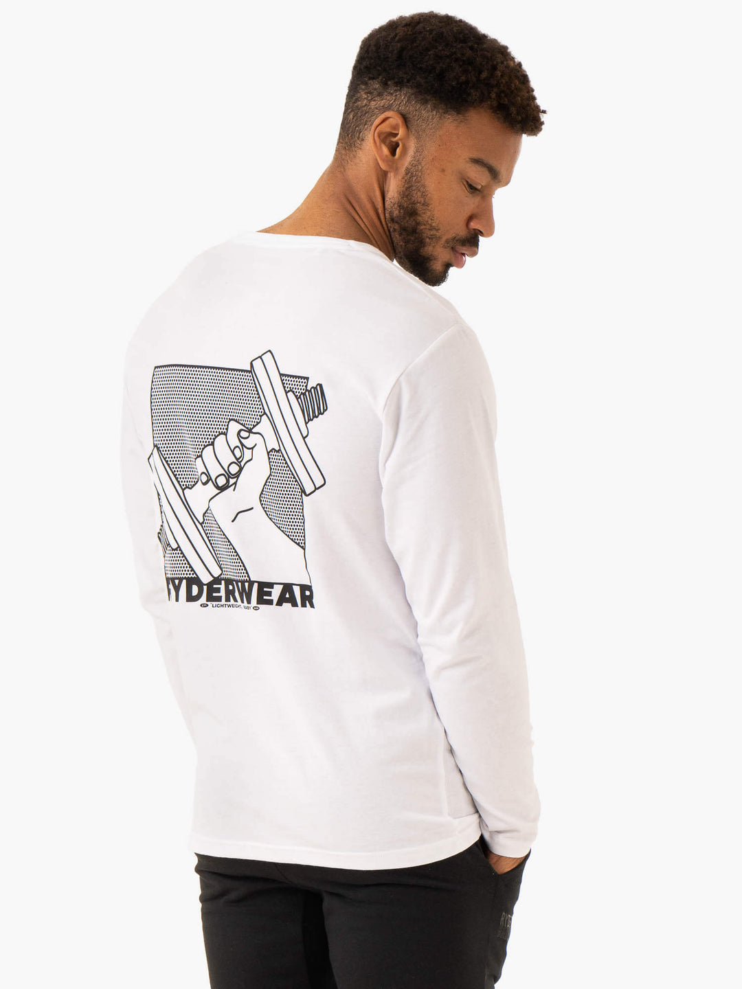 Lift Long Sleeve T-Shirt - White Clothing Ryderwear