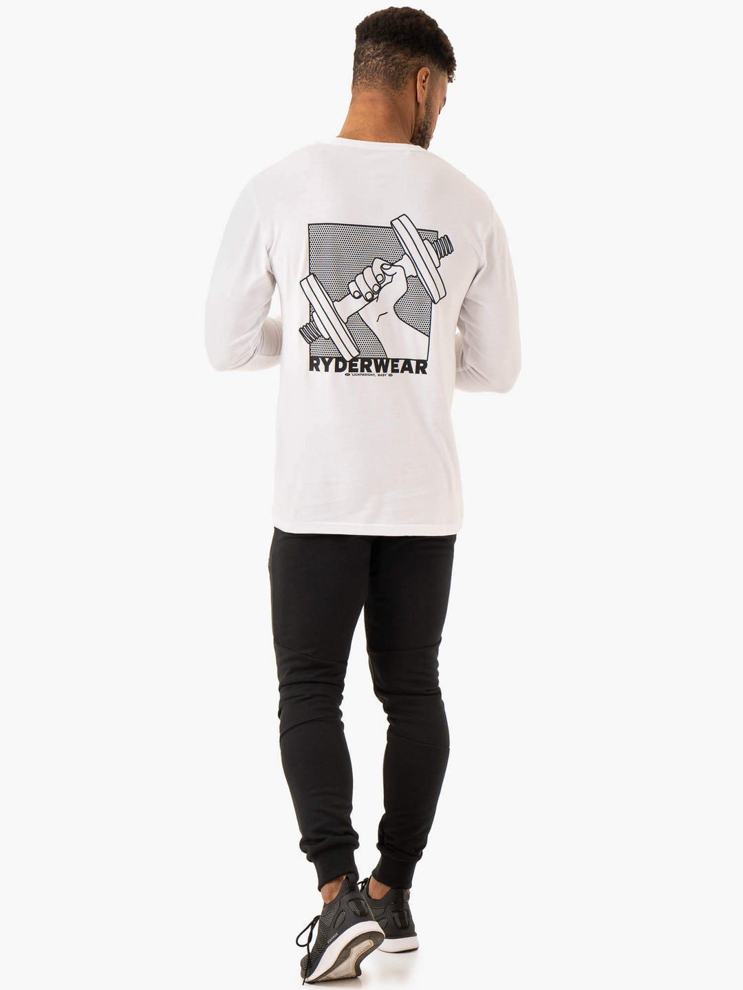 Lift Long Sleeve T-Shirt - White Clothing Ryderwear