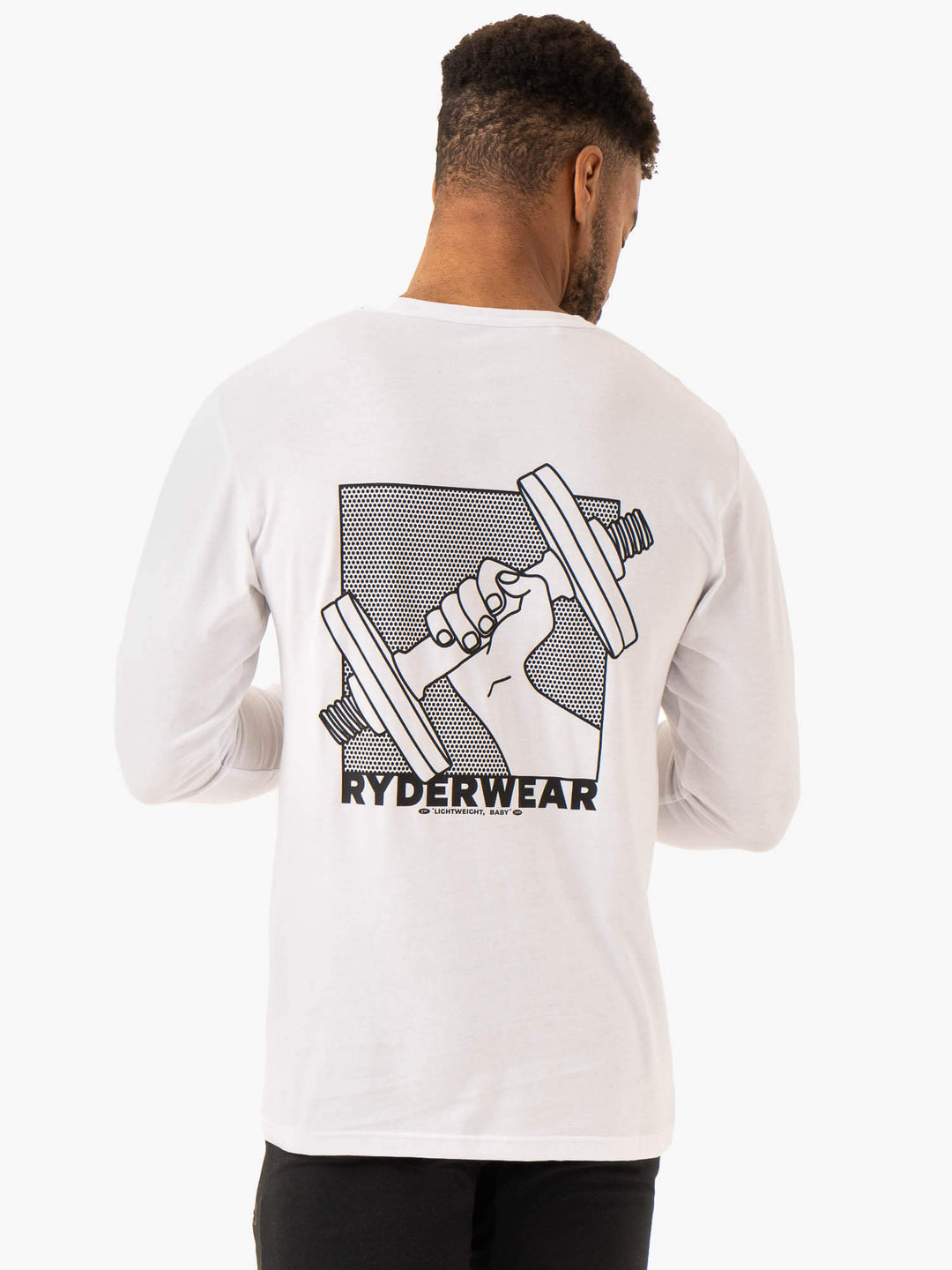 Lift Long Sleeve T-Shirt - White Clothing Ryderwear