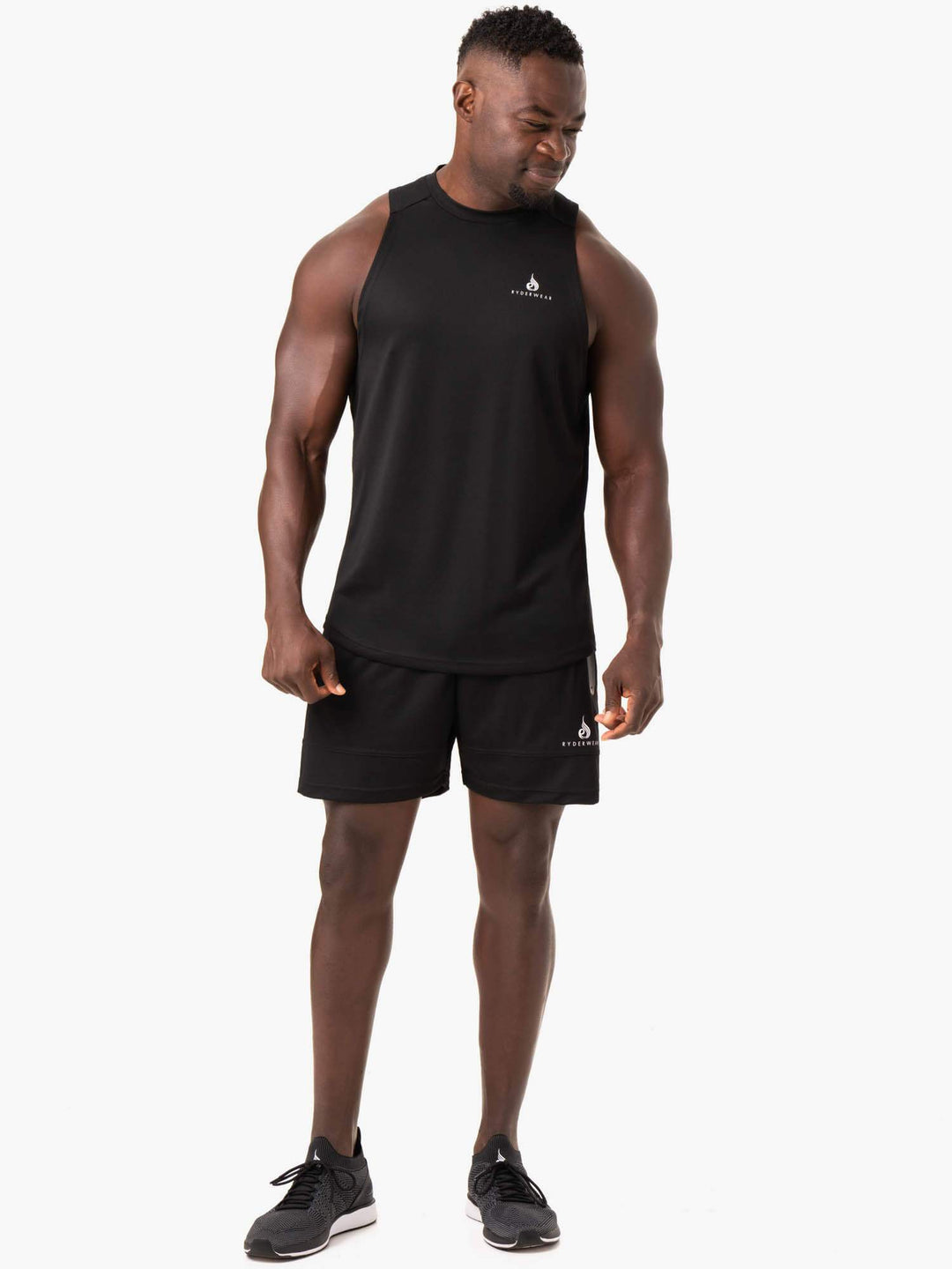Lift Mesh Baller Tank - Black Clothing Ryderwear