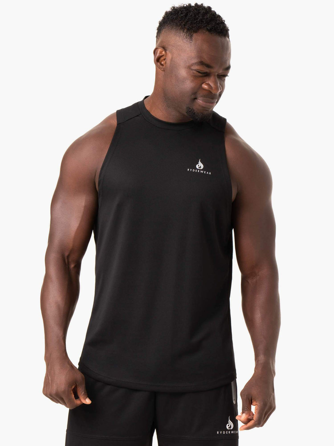 Lift Mesh Baller Tank - Black Clothing Ryderwear