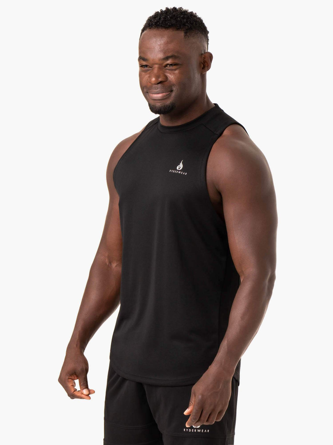 Lift Mesh Baller Tank - Black Clothing Ryderwear