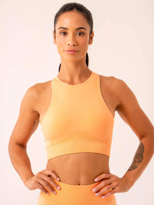 Lift Seamless High Neck Sports Bra Mango