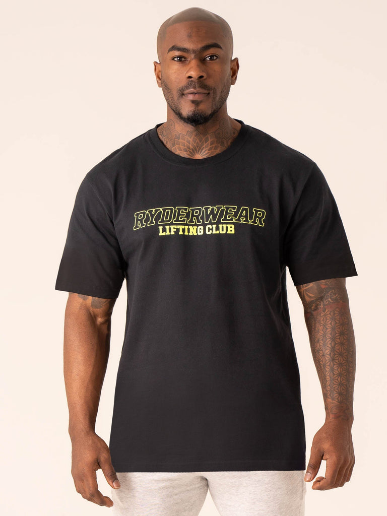 Lifting Club TShirt Black Ryderwear
