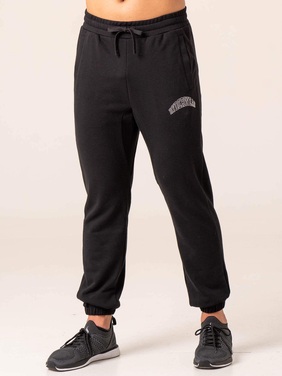 Men's Collegiate Track Pant - Black Clothing Ryderwear
