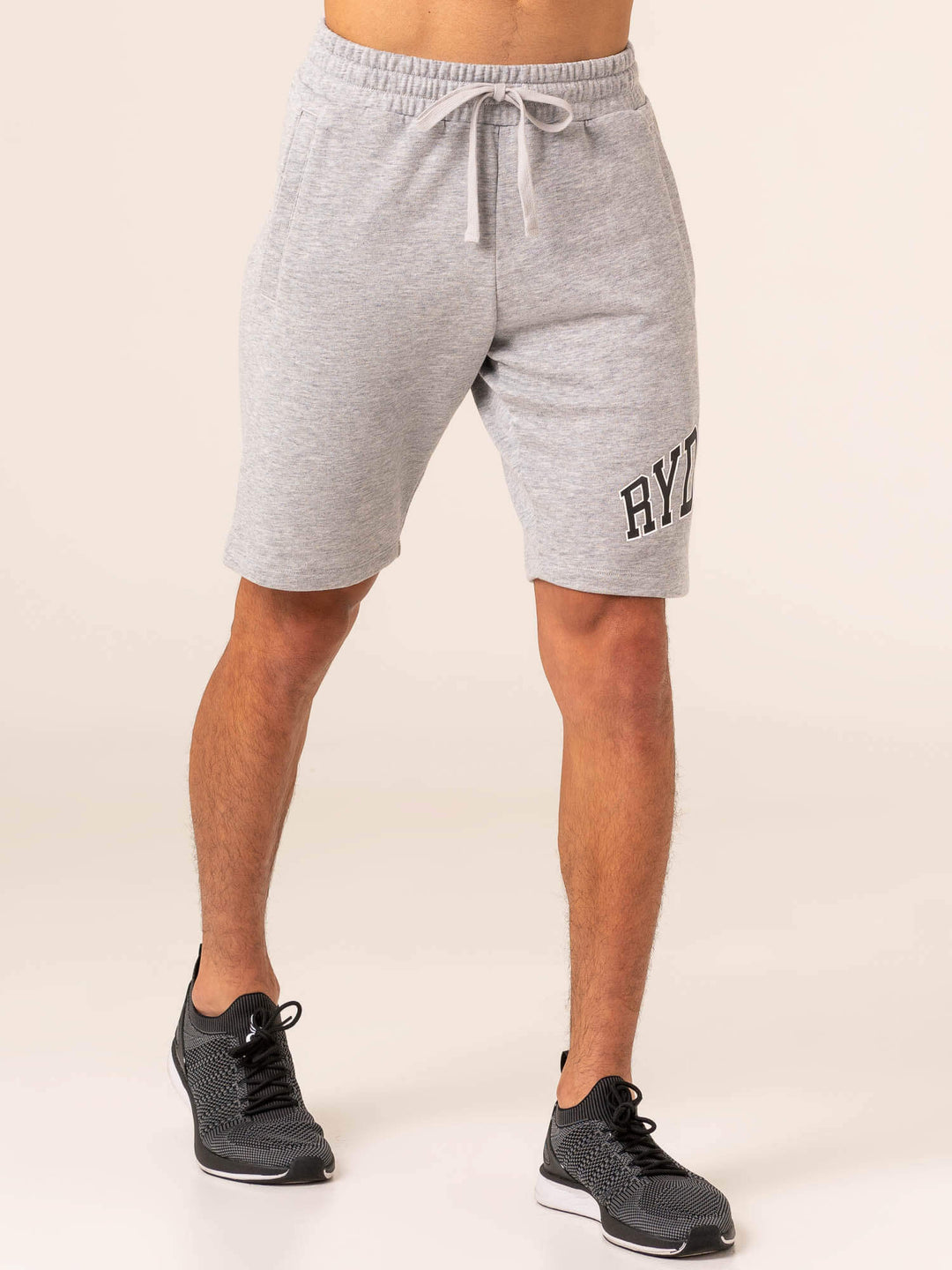 Men's Collegiate Track Short - Grey Marl Clothing Ryderwear