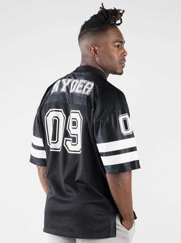 Mens Varsity Jersey - Black Clothing Ryderwear