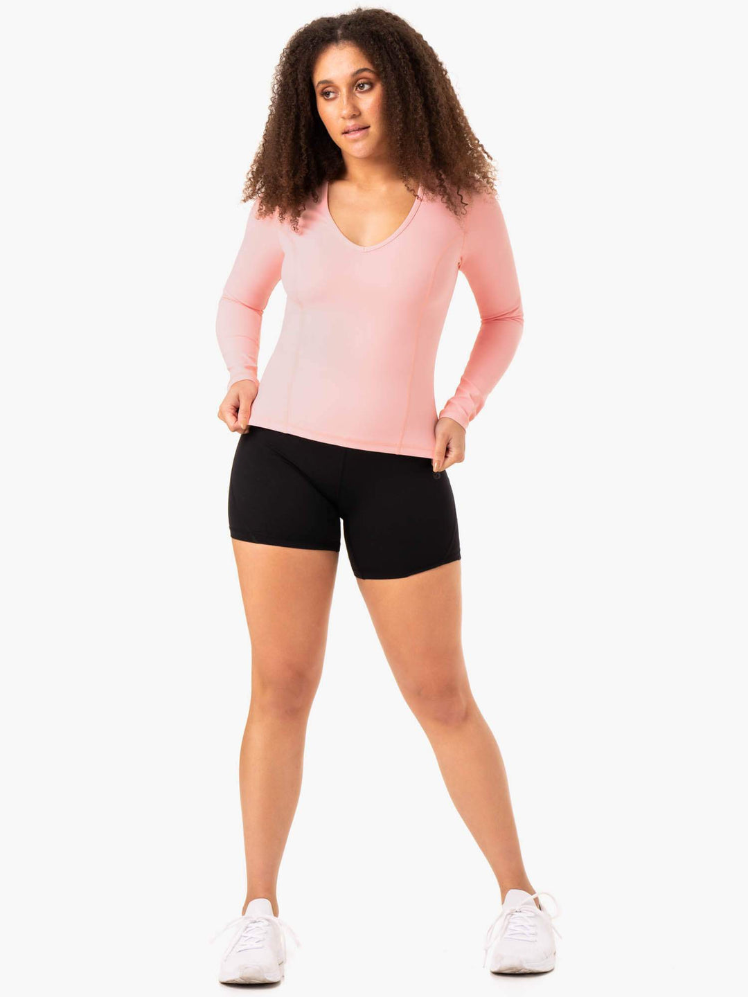 NKD Align Long Sleeve Training Top - Pink Clothing Ryderwear