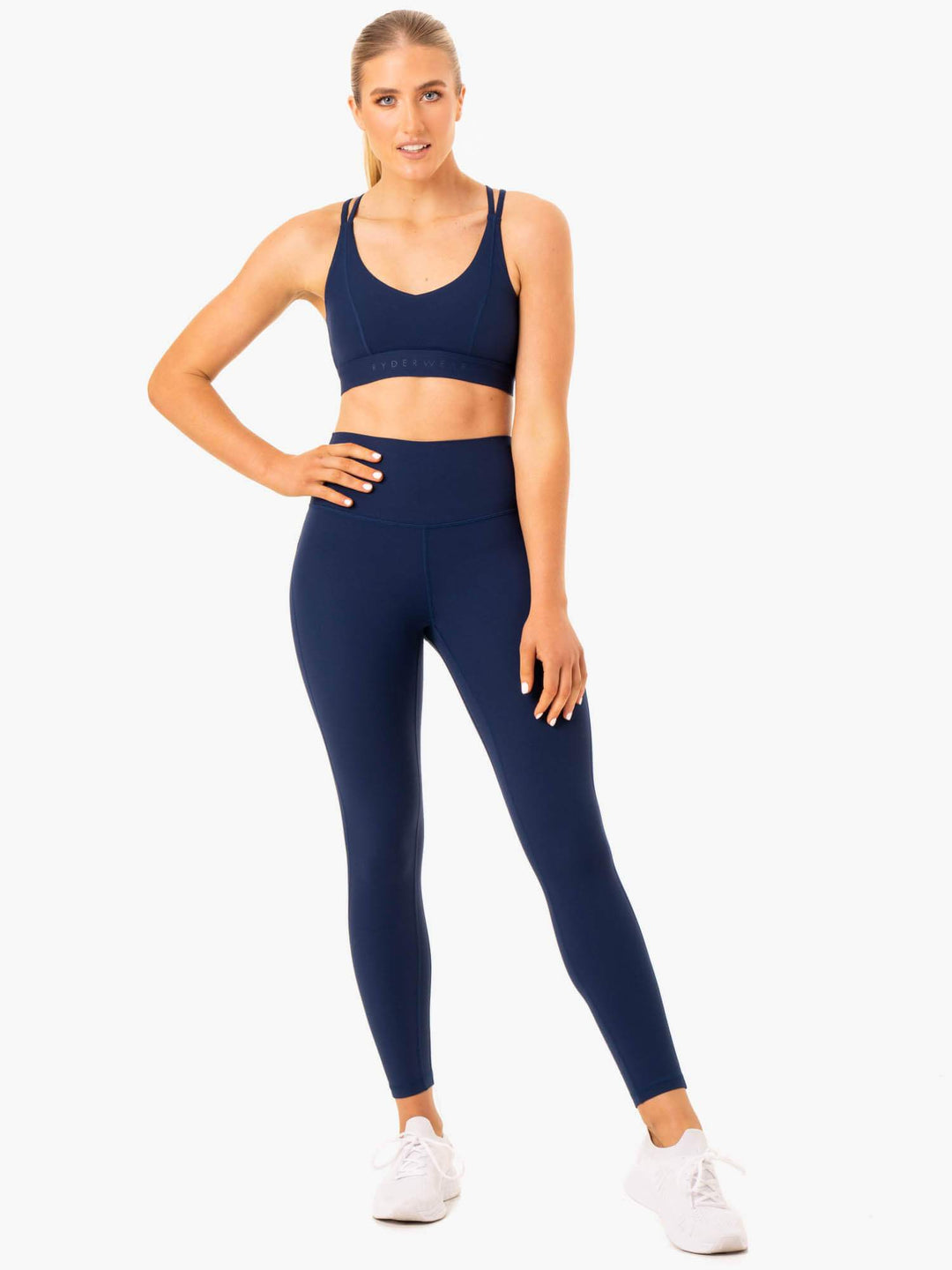 NKD Align Sports Bra - Navy Clothing Ryderwear
