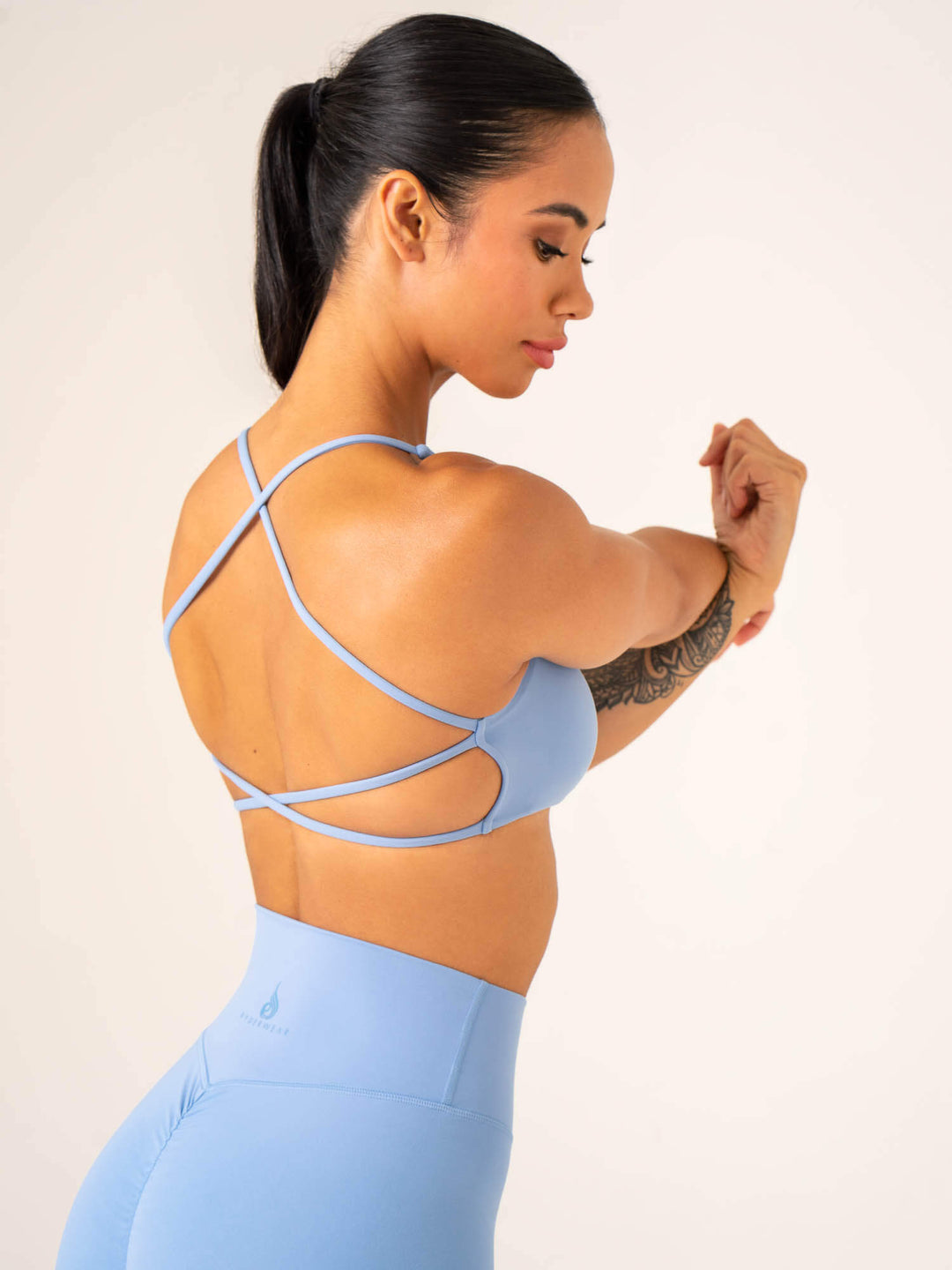 NKD Embody Sports Crop - Blue Clothing Ryderwear
