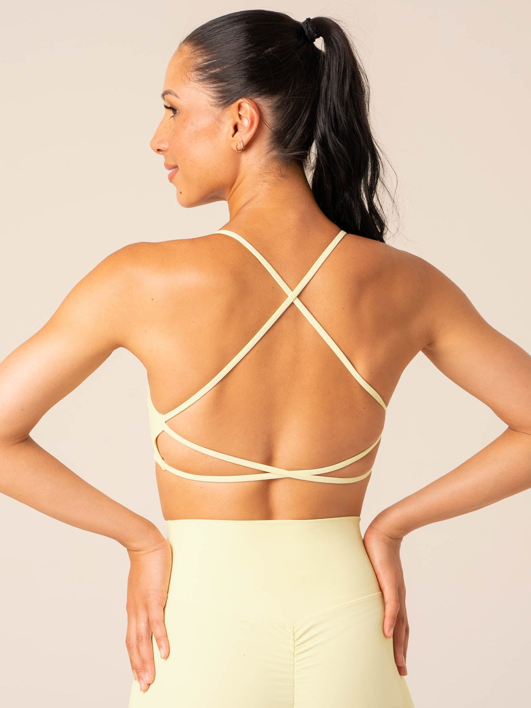 NKD Embody Sports Crop - Lemon Clothing Ryderwear