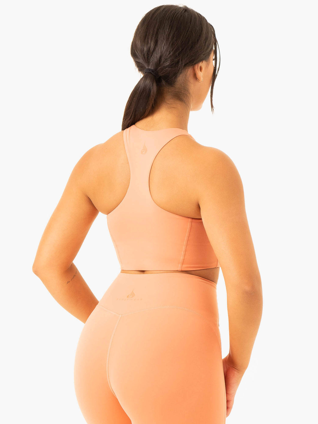 NKD Frame Long Line Sports Bra - Terracotta Clothing Ryderwear