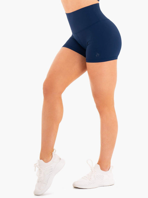 NKD High Waisted Shorts Navy