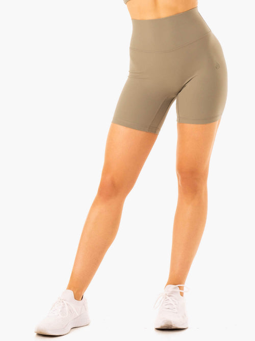 NKD Refine High Waisted Shorts Khaki