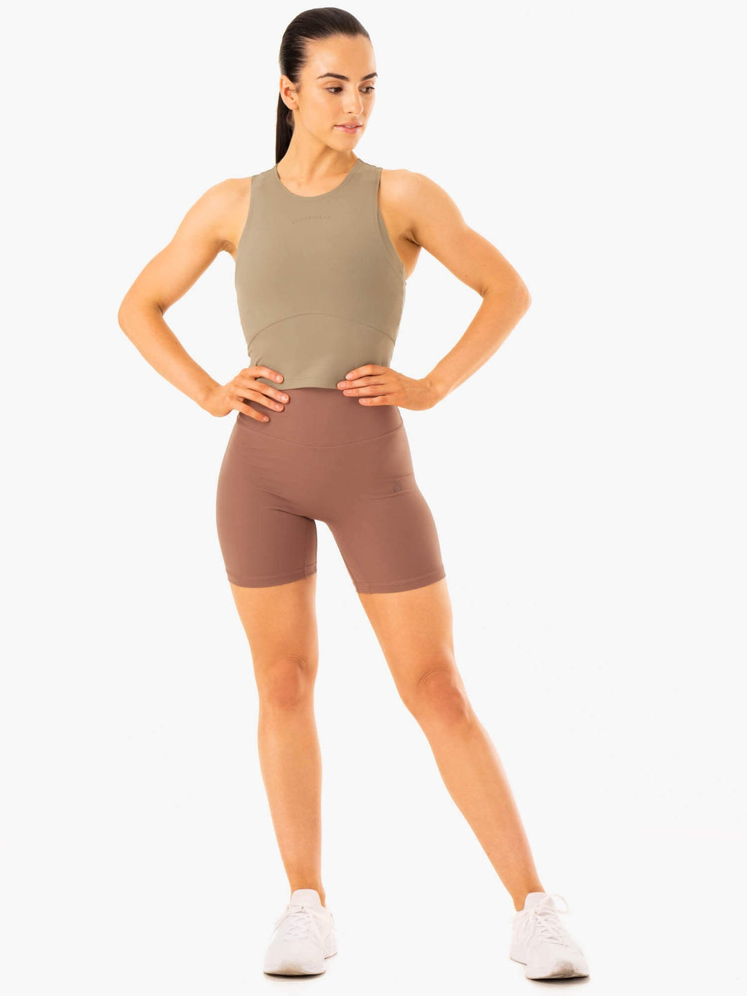 NKD Refine Tank - Khaki Clothing Ryderwear