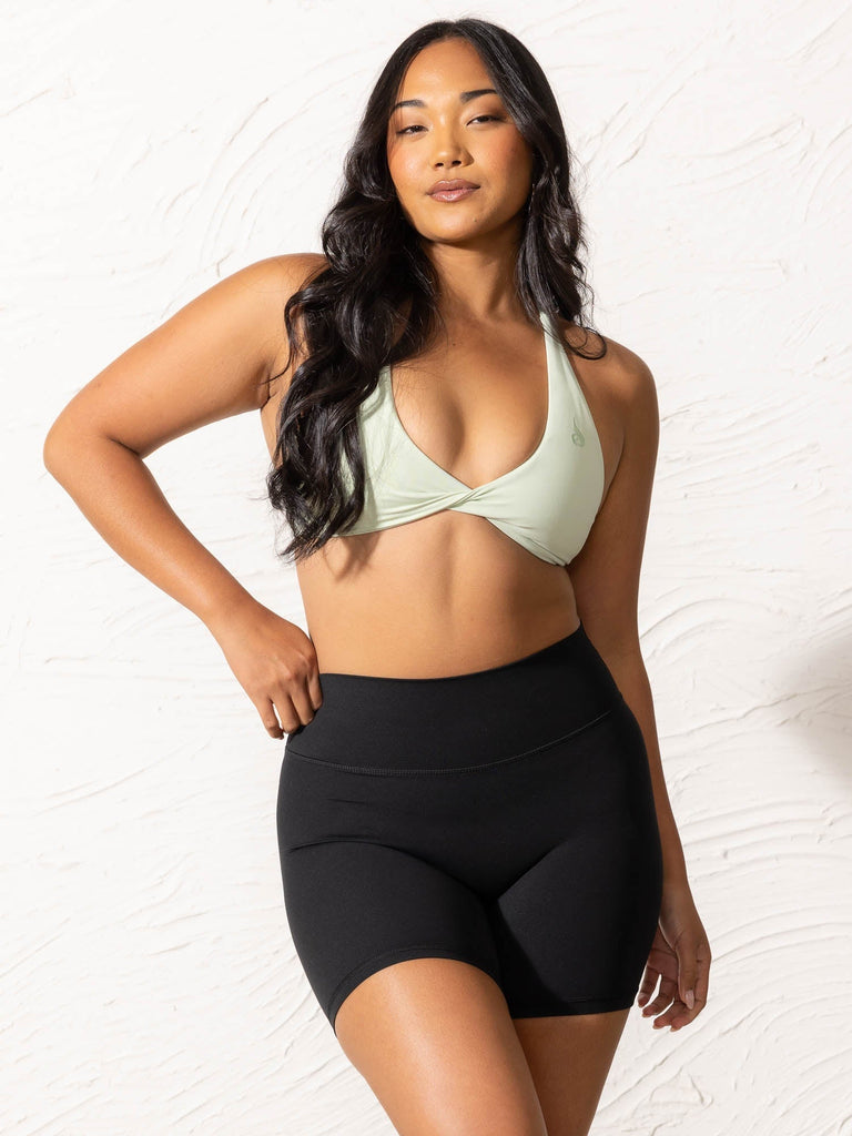 Nikau Twist Sports Bra - Grey