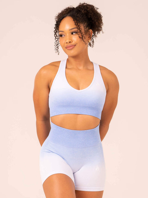 Ombre Seamless Sports Bra Cornflower Blue Ombre