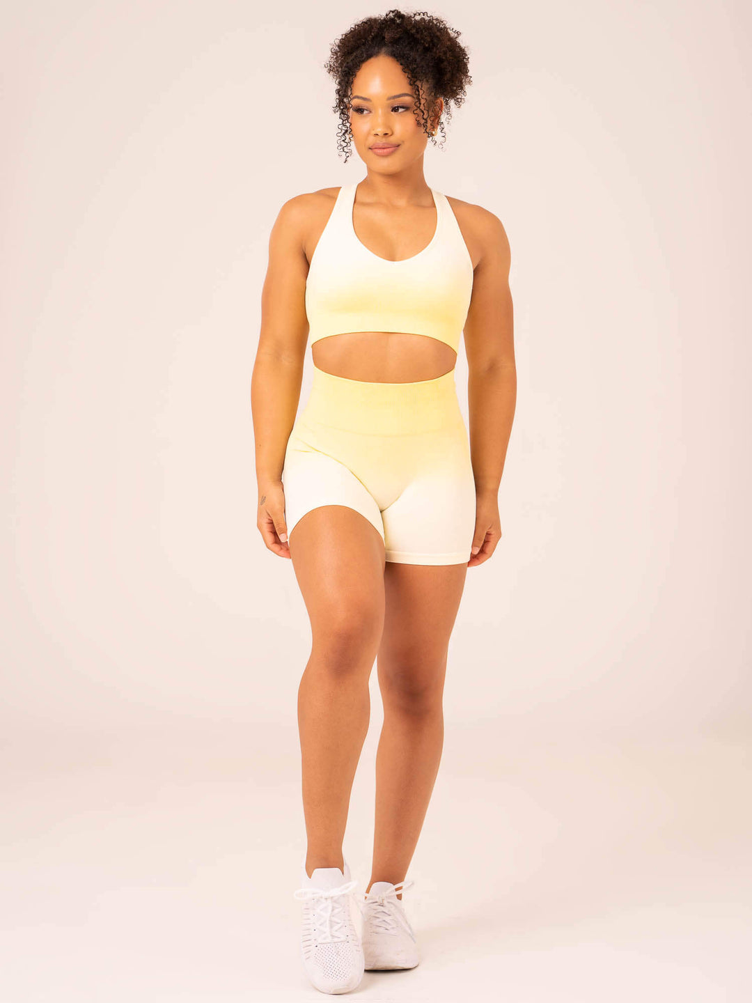 Ombre Seamless Sports Bra - Lemon Ombre Clothing Ryderwear