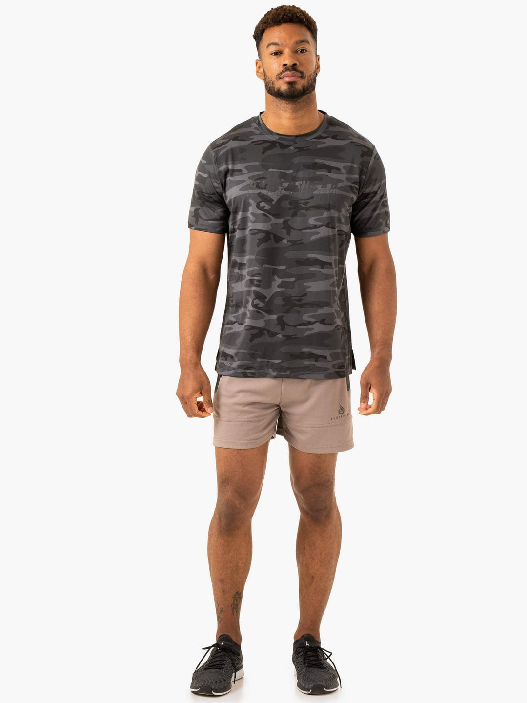Overdrive T-Shirt - Black Camo Clothing Ryderwear