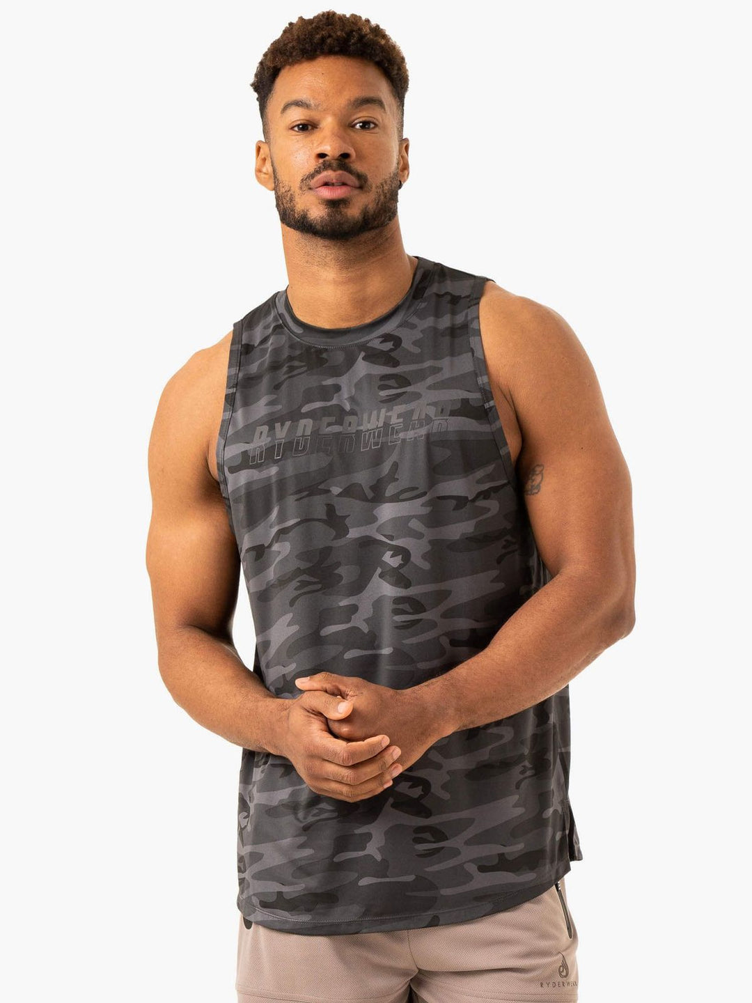 Overdrive Tank - Black Camo Clothing Ryderwear