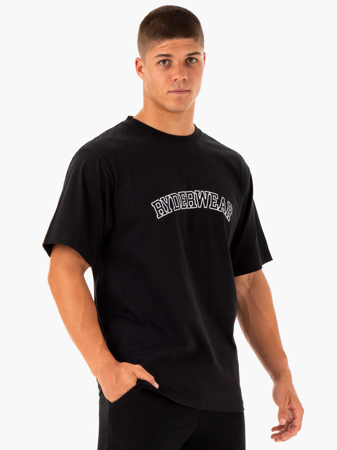 Oversized T-Shirt - Black Clothing Ryderwear