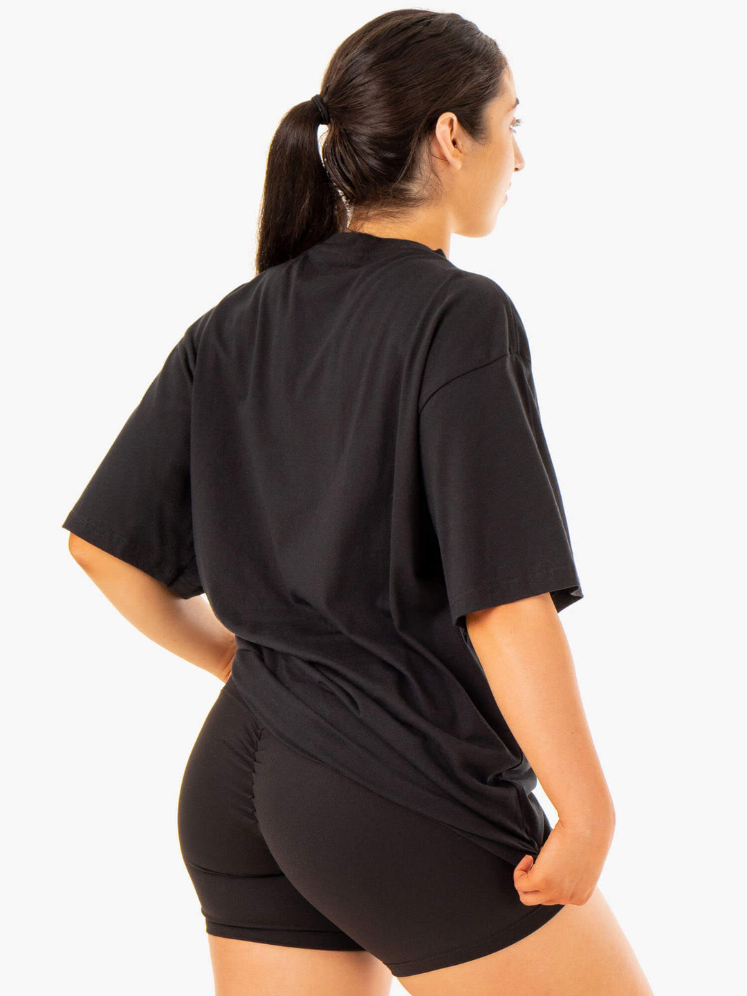 Oversized T-Shirt - Black Clothing Ryderwear