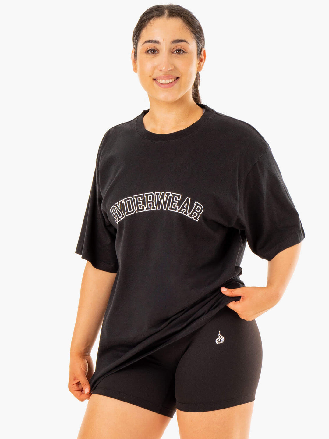 Oversized T-Shirt - Black Clothing Ryderwear
