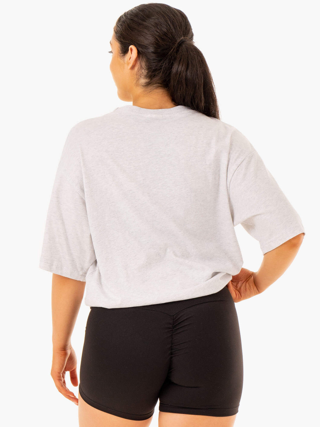 Oversized T-Shirt - Snow Marl Clothing Ryderwear