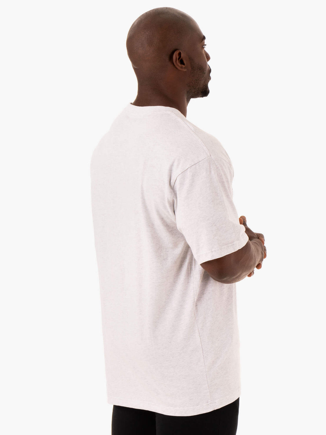 Oversized T-Shirt - Snow Marl Clothing Ryderwear