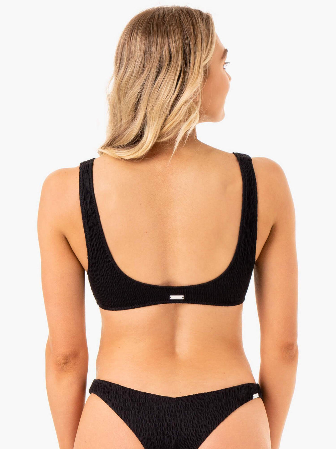 Paradise Scoop Bikini Top - Black Clothing Ryderwear