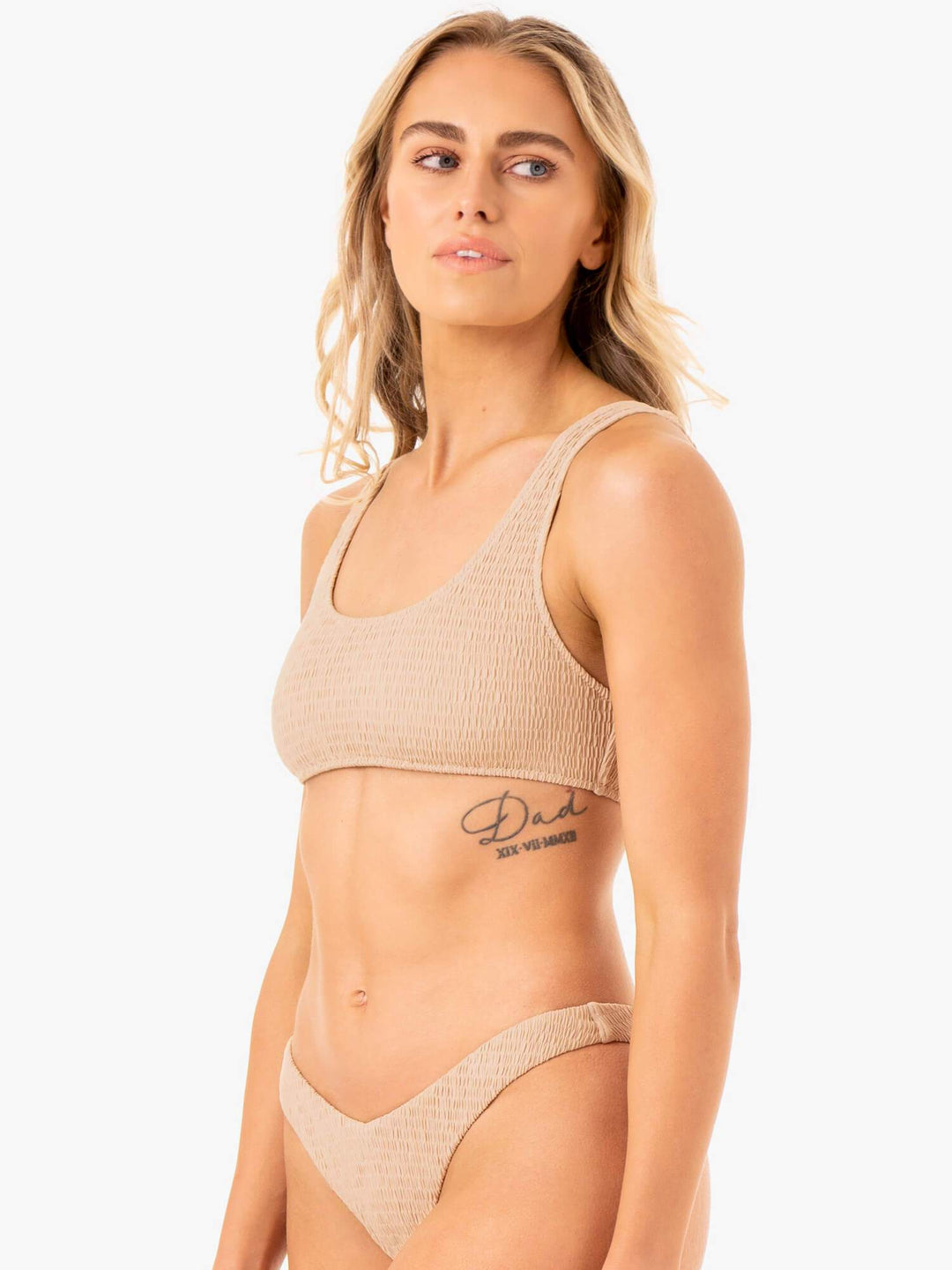 Paradise Scoop Bikini Top - Sand Clothing Ryderwear