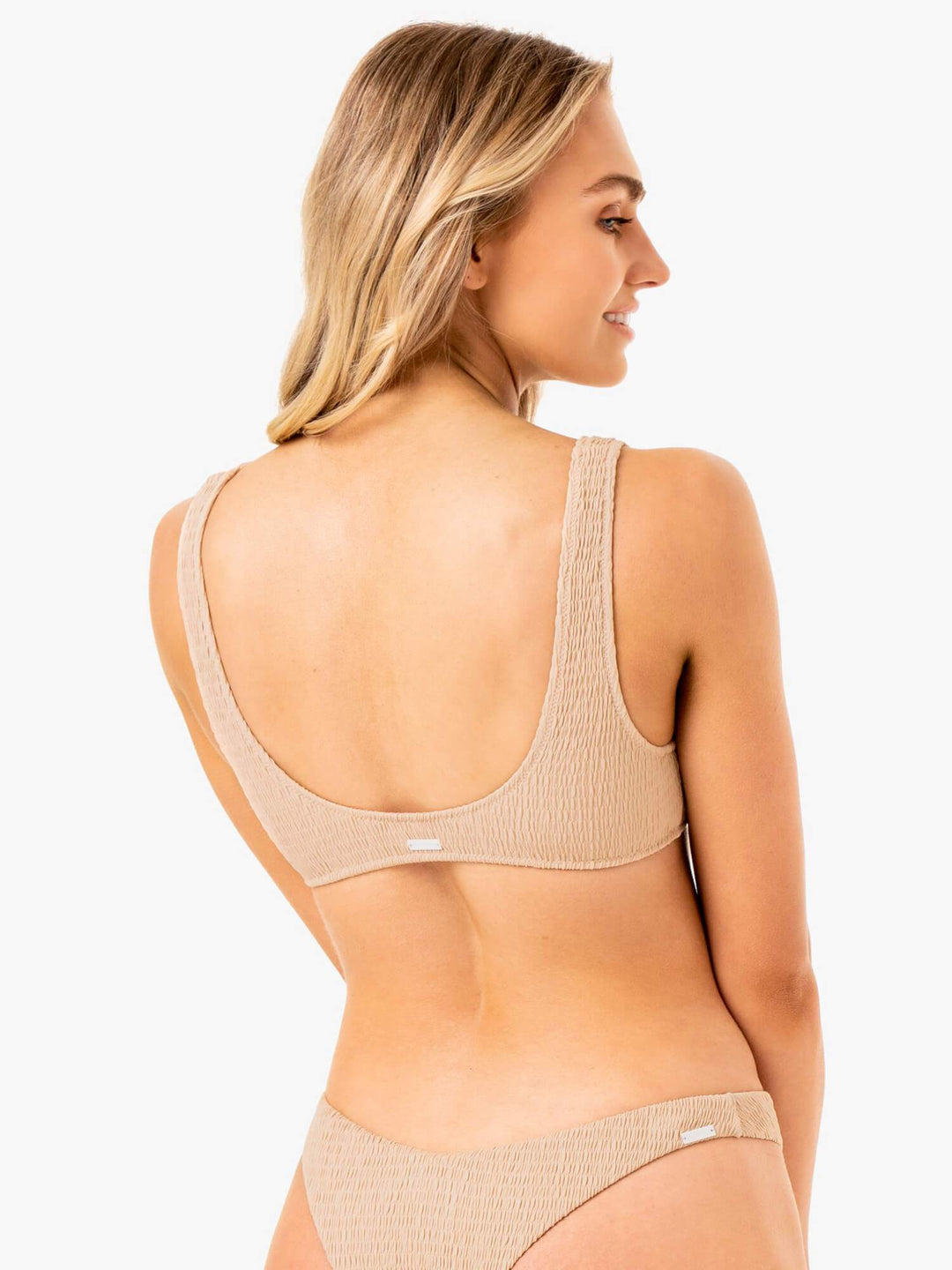 Paradise Scoop Bikini Top - Sand Clothing Ryderwear