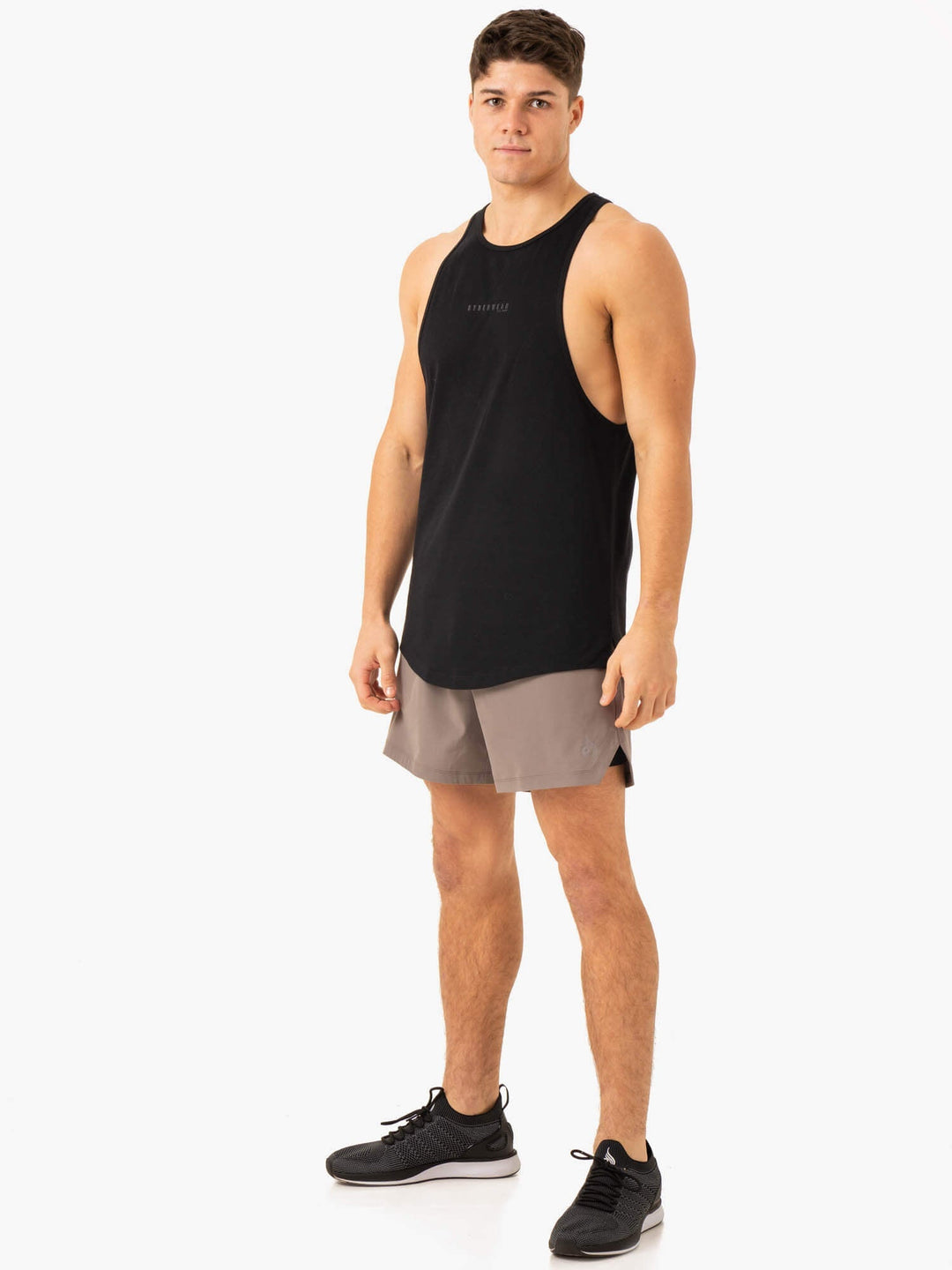 Pursuit 2 In 1 Training Shorts - Taupe Clothing Ryderwear