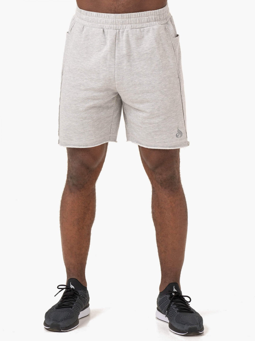 Pursuit Track Shorts - Light Grey Marl Clothing Ryderwear