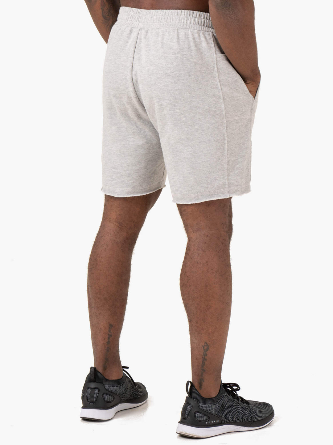 Pursuit Track Shorts - Light Grey Marl Clothing Ryderwear