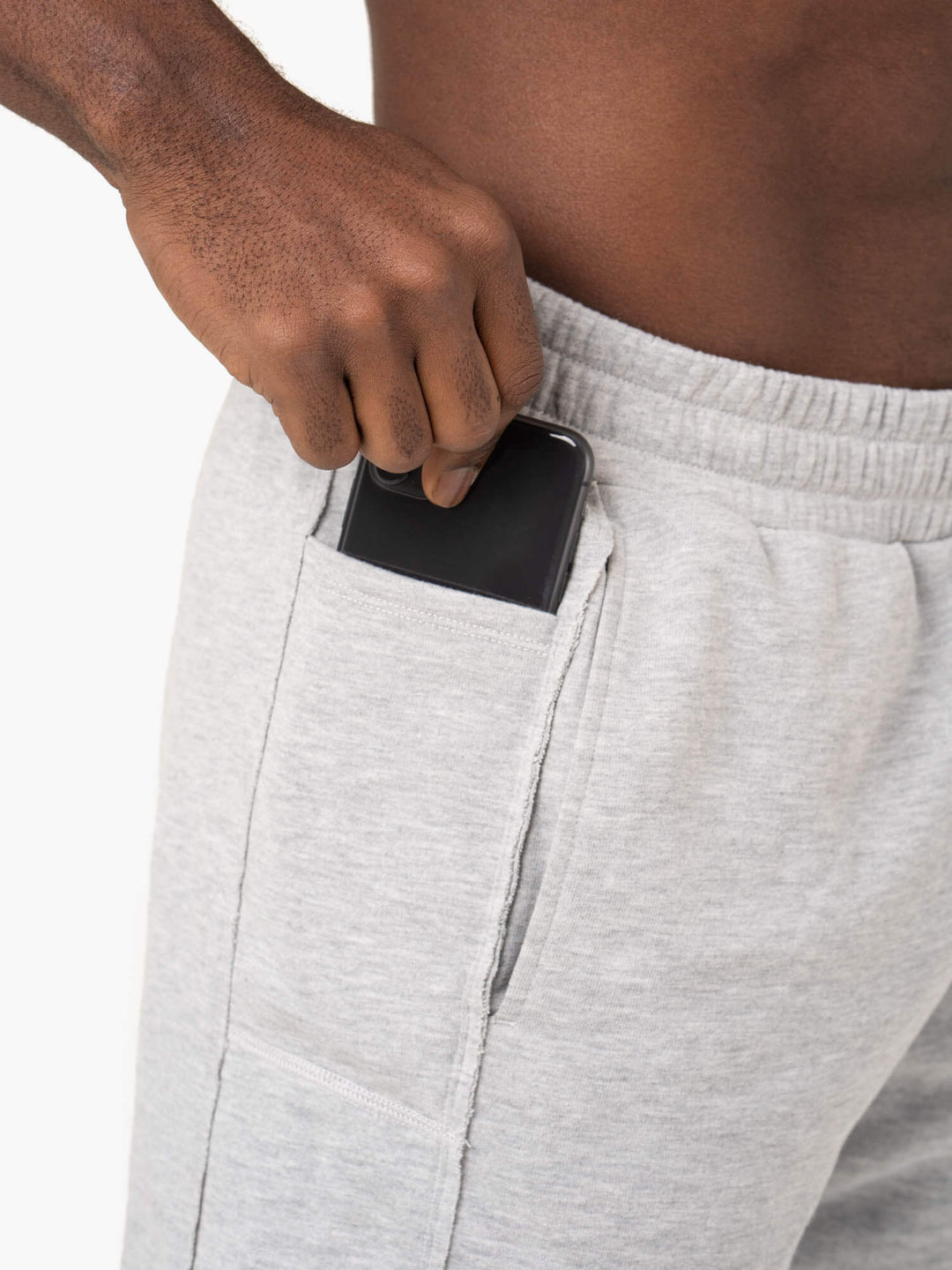 Pursuit Track Shorts - Light Grey Marl Clothing Ryderwear
