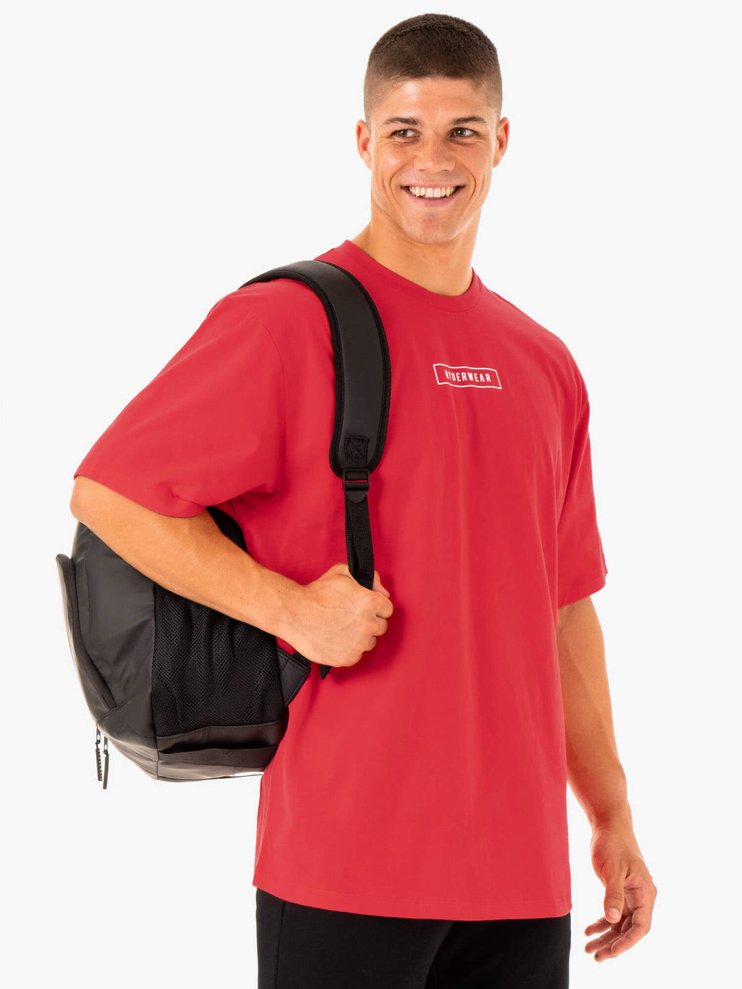 Recharge T-Shirt - Red Clothing Ryderwear