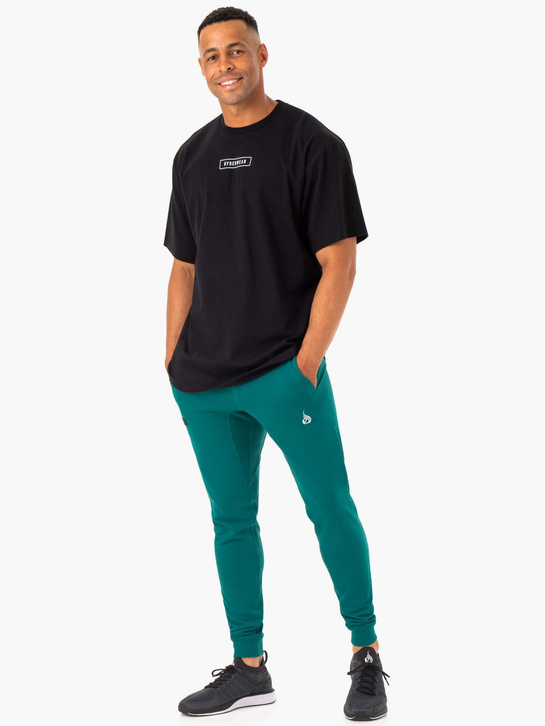 Recharge Tapered Track Pant - Teal Clothing Ryderwear