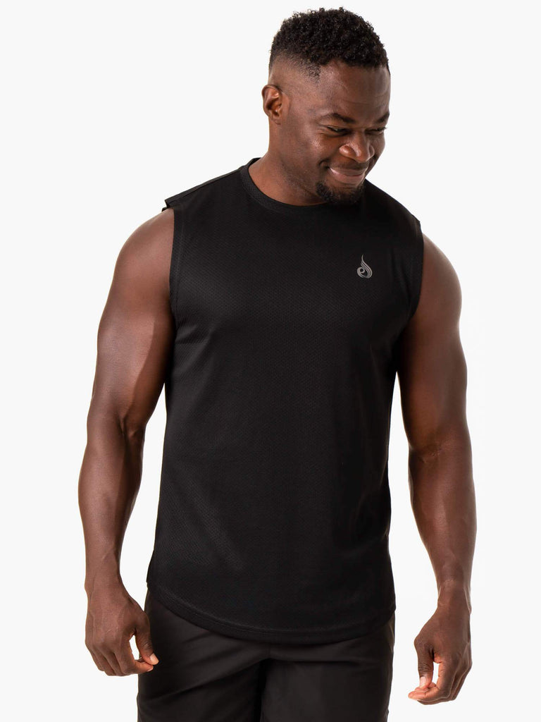 Optimal Mesh Tank - Black - Ryderwear