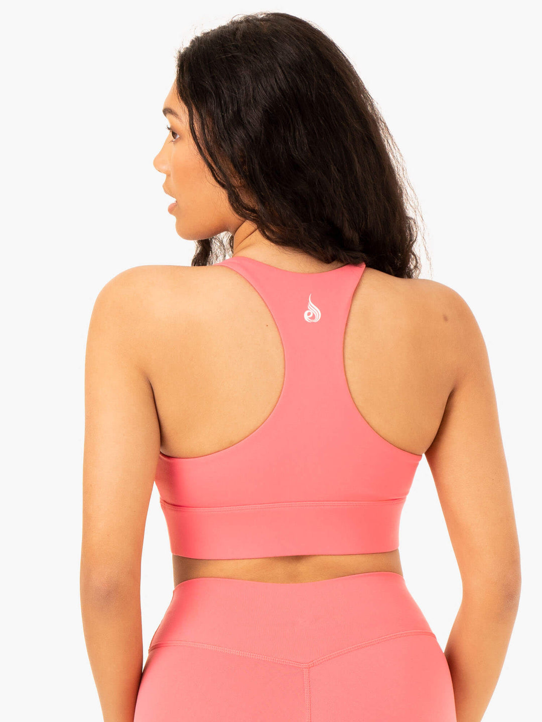 Replay Cut Out Sports Bra - Coral Clothing Ryderwear