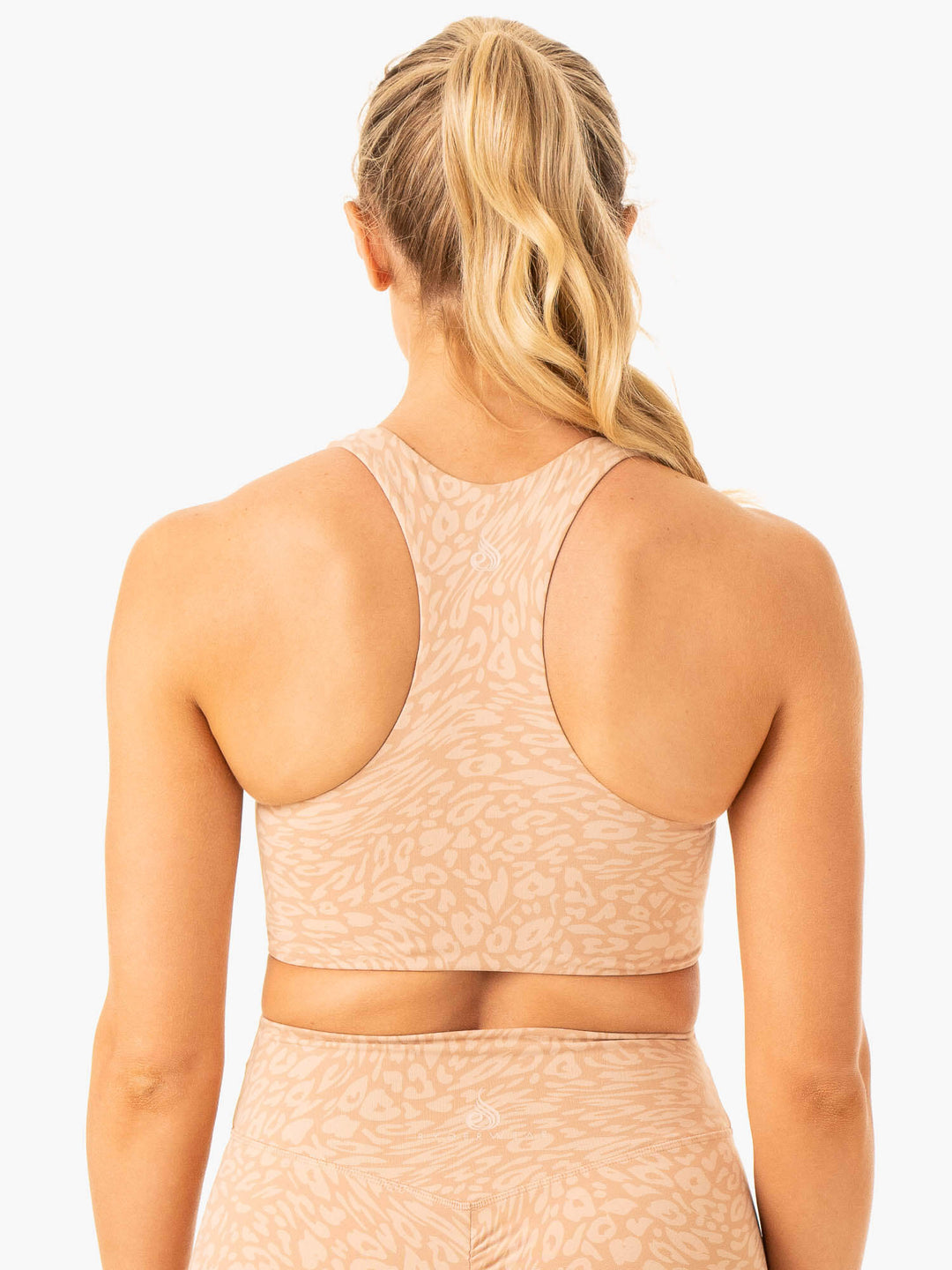 Rotation Sports Bra - Sandstone Leopard Clothing Ryderwear