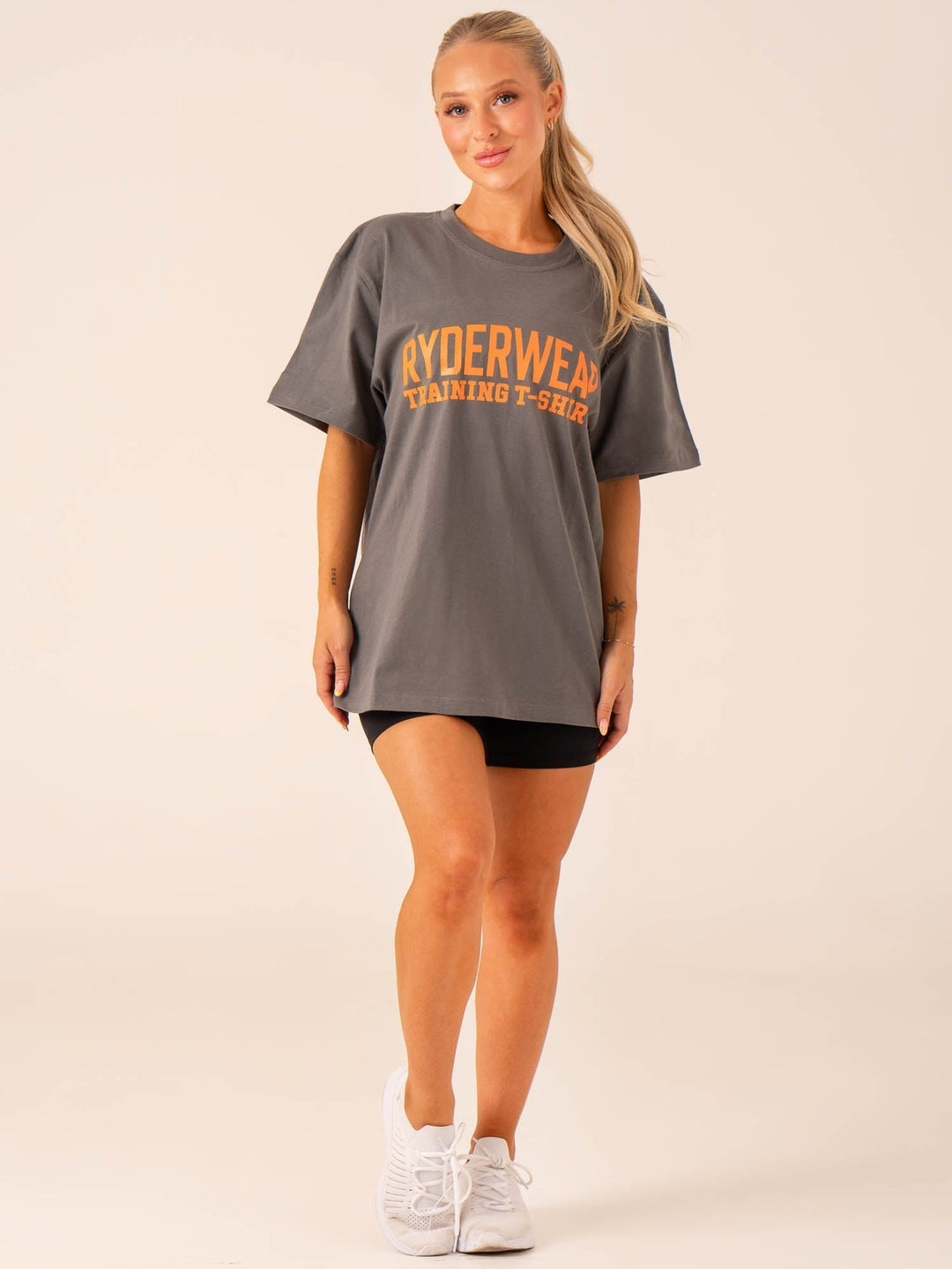 Ryderwear Training T-Shirt - Charcoal Clothing Ryderwear