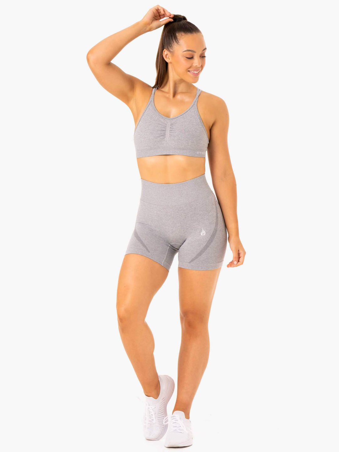 Sculpt Seamless Shorts - Grey Marl Clothing Ryderwear