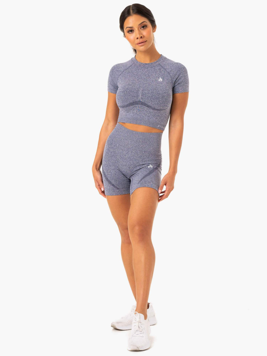 Sculpt Seamless T-Shirt - Navy Marl Clothing Ryderwear